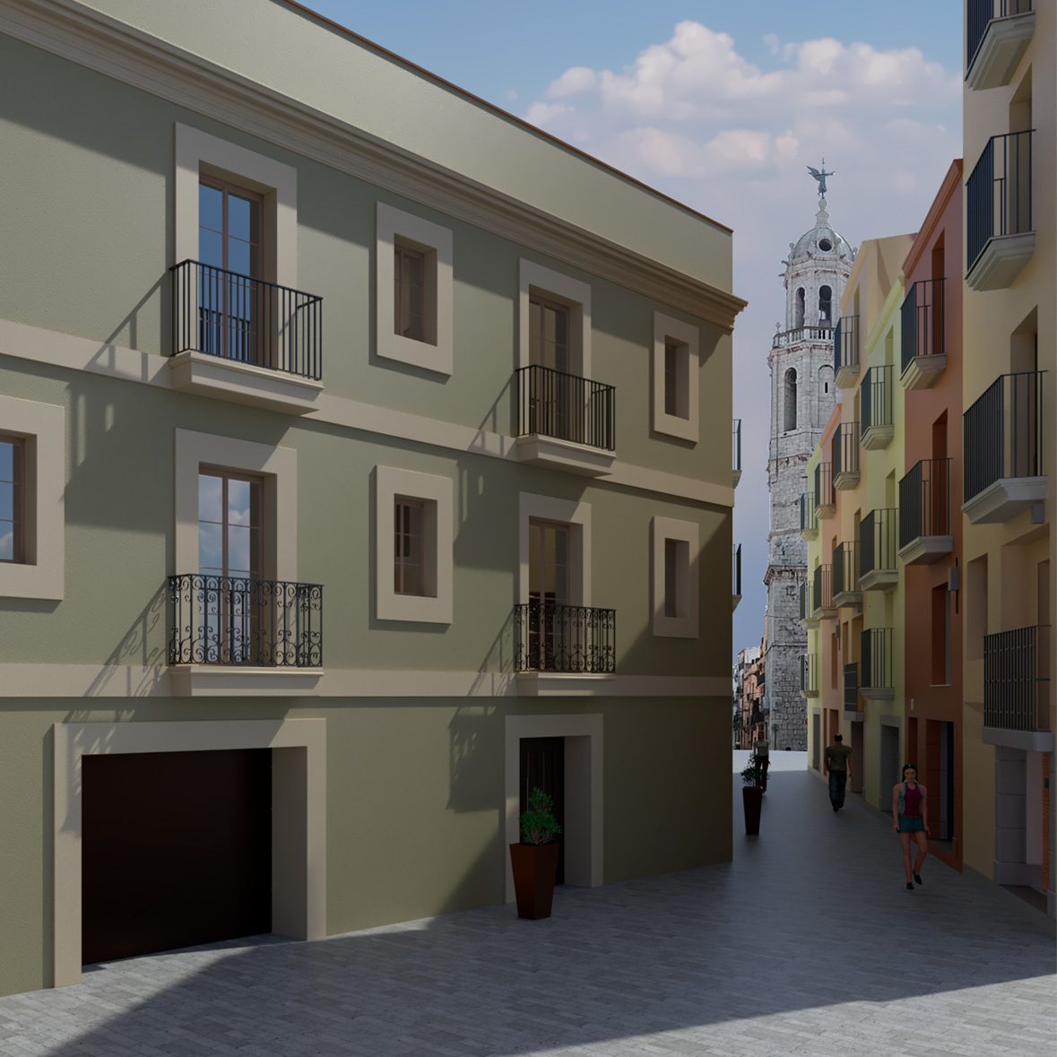 Rehabilitación de fachada en el casco antiguo de Vilanova i la Geltrú